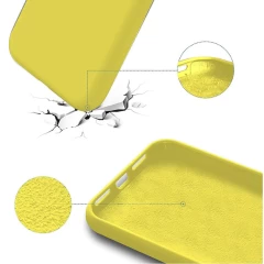 Husa iPhone XS Max Casey Studios Premium Soft Silicone - Yellow