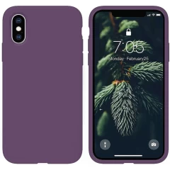 Husa iPhone XS Max Casey Studios Premium Soft Silicone - Classic Blue Light Purple 