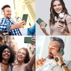 Husa iPhone XS Max Casey Studios Premium Soft Silicone - Webster Green Webster Green