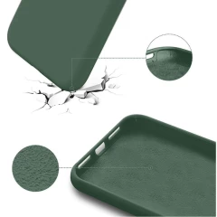Husa iPhone XS Max Casey Studios Premium Soft Silicone - Webster Green Webster Green