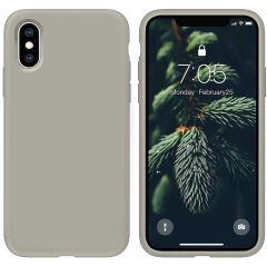 Husa iPhone XS Max Casey Studios Premium Soft Silicone - Classic Blue Gray 