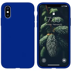 Husa iPhone XS Max Casey Studios Premium Soft Silicone - Classic Blue Dark Blue 