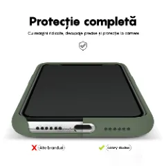 Husa iPhone 11 Casey Studios Premium Soft Silicone Webster Green