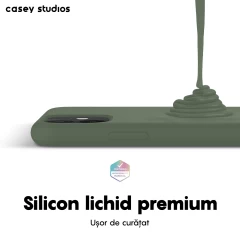 Husa iPhone 11 Casey Studios Premium Soft Silicone Webster Green