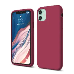 Husa iPhone 11 Casey Studios Premium Soft Silicone Burgundy 