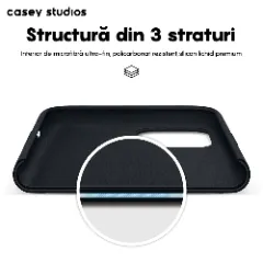Husa iPhone 11 Casey Studios Premium Soft Silicone Midnight Blue