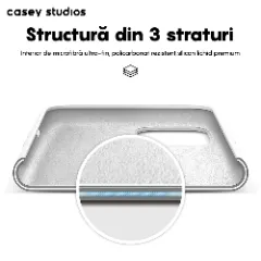 Husa iPhone 11 Casey Studios Premium Soft Silicone Alb