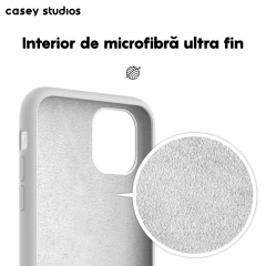 Husa iPhone 11 Casey Studios Premium Soft Silicone Alb