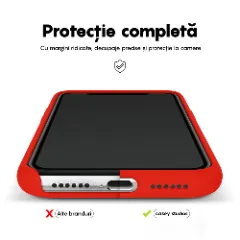 Husa iPhone 11 Casey Studios Premium Soft Silicone Red