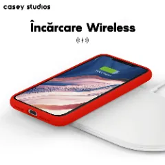 Husa iPhone 11 Casey Studios Premium Soft Silicone Red