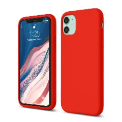 Husa iPhone 11 Casey Studios Premium Soft Silicone Red 