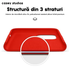 Husa iPhone 11 Casey Studios Premium Soft Silicone Red