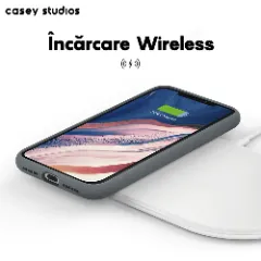 Husa iPhone 11 Casey Studios Premium Soft Silicone Dark Gray