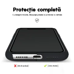 Husa iPhone 11 Casey Studios Premium Soft Silicone Negru