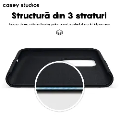 Husa iPhone 11 Casey Studios Premium Soft Silicone Negru
