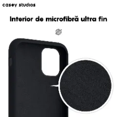 Husa iPhone 11 Casey Studios Premium Soft Silicone Negru