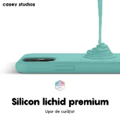 Husa iPhone 11 Casey Studios Premium Soft Silicone Turqoise