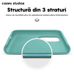 Husa iPhone 11 Casey Studios Premium Soft Silicone Turqoise
