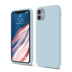 Husa iPhone 11 Casey Studios Premium Soft Silicone Baby Blue 