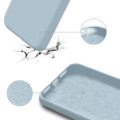 Husa iPhone 11 Casey Studios Premium Soft Silicone Baby Blue