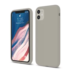 Husa iPhone 11 Casey Studios Premium Soft Silicone Gray 