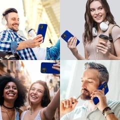 Husa iPhone 11 Casey Studios Premium Soft Silicone Dark Blue