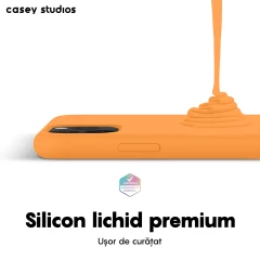 Husa iPhone 11 Pro Casey Studios Premium Soft Silicone - Nectarine Nectarine