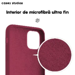 Husa iPhone 11 Pro Casey Studios Premium Soft Silicone - Burgundy Burgundy