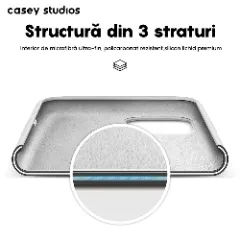 Husa iPhone 11 Pro Casey Studios Premium Soft Silicone - Alb Alb