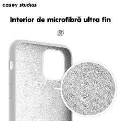 Husa iPhone 11 Pro Casey Studios Premium Soft Silicone - Alb Alb