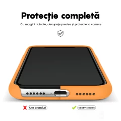 Husa iPhone 11 Pro Casey Studios Premium Soft Silicone - Nectarine Nectarine