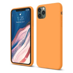 Husa iPhone 11 Pro Casey Studios Premium Soft Silicone - Nectarine