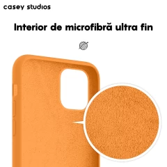 Husa iPhone 11 Pro Casey Studios Premium Soft Silicone - Nectarine Nectarine