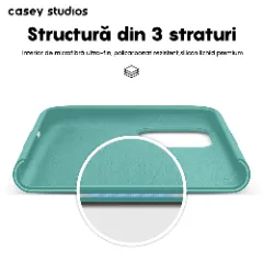 Husa iPhone 11 Pro Casey Studios Premium Soft Silicone - Turqoise Turqoise
