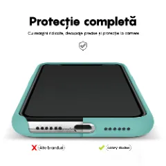 Husa iPhone 11 Pro Casey Studios Premium Soft Silicone - Turqoise Turqoise