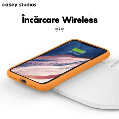 Husa iPhone 11 Pro Casey Studios Premium Soft Silicone - Nectarine Nectarine
