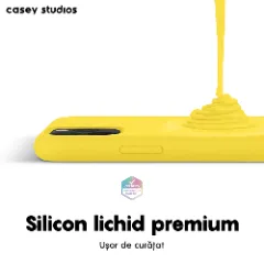 Husa iPhone 11 Pro Casey Studios Premium Soft Silicone - Yellow Yellow