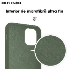 Husa iPhone 11 Pro Casey Studios Premium Soft Silicone - Webster Green Webster Green