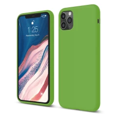 Husa iPhone 11 Pro Casey Studios Premium Soft Silicone - Nectarine Acid Green 