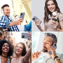 Husa iPhone 11 Pro Casey Studios Premium Soft Silicone - Slate Gray