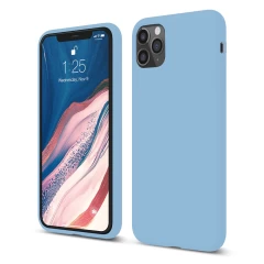 Husa iPhone 11 Pro Casey Studios Premium Soft Silicone - Nectarine Lilac 