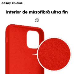 Husa iPhone 11 Pro Max Casey Studios Premium Soft Silicone - Red