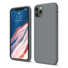 Husa iPhone 11 Pro Max Casey Studios Premium Soft Silicone - Dark Gray