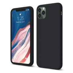 Husa iPhone 11 Pro Max Casey Studios Premium Soft Silicone - Negru