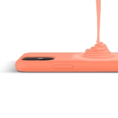 Husa iPhone 11 Pro Max Casey Studios Premium Soft Silicone - Peach