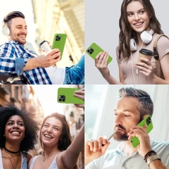 Husa iPhone 11 Pro Max Casey Studios Premium Soft Silicone - Acid Green Acid Green