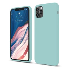 Husa iPhone 11 Pro Max Casey Studios Premium Soft Silicone - Marine Green
