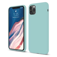 Husa iPhone 11 Pro Max Casey Studios Premium Soft Silicone - Cadet Blue Marine Green 