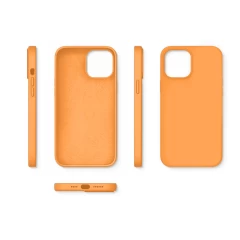 Husa iPhone 12/12 Pro Casey Studios Premium Soft Silicone - Nectarine Nectarine