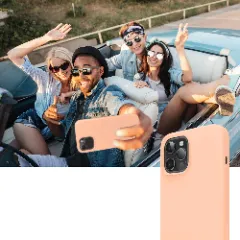 Husa iPhone 12/12 Pro Casey Studios Premium Soft Silicone - Pink Sand Pink Sand
